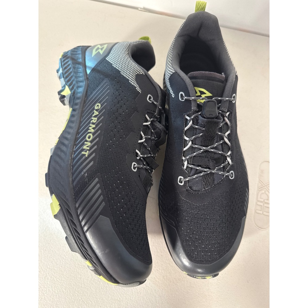 Garmont 9.81 Heli Mens Trail Running Shoes Black Yellow Camo Speed Lace Sneaker